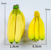 Levensechte, milieuvriendelijke, geprinte schuim kunstfruit (appel, banaan, sinaasappel) voor Earth Day, woonkamerdecoratie.