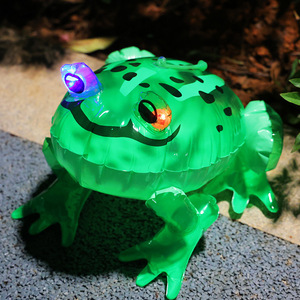 Jouet grenouille gonflable avec cordon lumineux clignotant pour enfants, jouet animal en plastique - Product Image 3