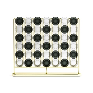 Acrylic 4 Row Family Board Game Gift All Ages Large Size Connect Four Strategy Customizable Professional Service Made America - Product Image 2