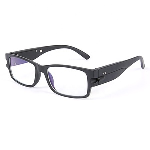 2021 nuevas gafas <span class=keywords><strong>de</strong></span> lectura con luz LED baratas al por mayor lupa en blanco rojo naranja gris marcos Material <span class=keywords><strong>de</strong></span> PC - Product Image 2