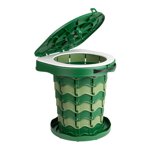 Seau de toilette portable pour le camping |   Pot rétractable pliable pour adultes avec sacs |   Toilettes de camping en plein air pour bateau - Product Image 1