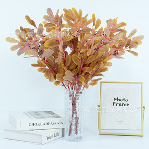 Bouquet de feuilles de jujube artificielles Dongchen Crafts, verdure en soie pour décorations de mariage et de maison - Product Image 4