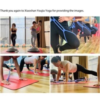 Bandas de Resistencia Elásticas Multicolores de 7 Orificios para Ejercicios en Casa, Gimnasio, Yoga y Fisioterapia