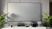 Écran de projection à cadre fixe en diamant gris, nouveau matériau, 72-150 pouces, montage mural, 4K, anti-bavures, ALR 16:9 HD
