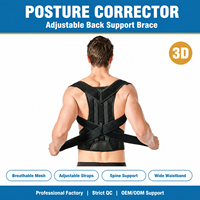 Ceinture Renforcée pour le Dos, Correcteur de Posture Lombaire, Gilet Réglable, Sangle de Soutien Dorsal, Attelle pour le Dos, Protection du Cou