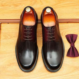 Botas Chelsea de Cuero Genuino para Hombre, Hechas a Mano, con Forro de Gamuza, Altura al Tobillo, con Parches, Cordones, Suela de Goma, Ligeras y Transpirables - Product Image 5