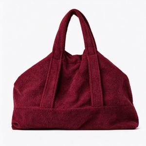 Bolsa de Mano Personalizada de Lujo, Gran Capacidad, Estilo Bohemio, Bordada, de Tela de Rizo para Mujer - Product Image 2