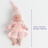 6,29 Zoll Mini Reborn Baby puppen Sweet Girl Voll silikon körper Bestes Geschenk für Kinder