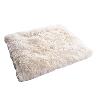 Lit et tapis pour chat pliable double usage en peluche, lit pour animaux de compagnie pour chats et petits chiens, matelas pour animaux de compagnie, lit pour chat en peluche chaud