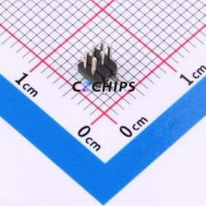 HX PZ-1.27-02-03-S-PB1.5 Pin Header SMD,P=1.27mm Connector ( Pin Structure: 2x3P )( Pitch: 1.27mm )( Row Spacing: 1.27mm ) - Product Image 1