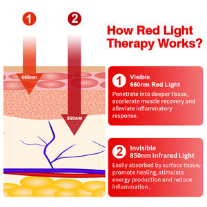 Red Light Belt Perto Lnfrar Uv Foto Terapia Handheld 660nm 850nm Dispositivos Médicos Cuidados Faciais Luz Vermelha Terapia Luzes - Product Image 5
