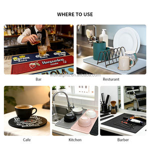 Tapete de Barra Rojo Personalizado con Logotipo en Relieve, Tapete de PVC Suave Impreso para Cerveza, Antideslizante, para <span class=keywords><strong>Pub</strong></span> y Restaurante - Product Image 6