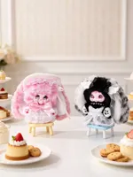 JIIMO Tea Chat Series Plush Blind Box 600% Figurine d'art de collection Mignonne Poupée Ornement Cadeau