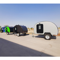 Mini caravane pliante de haute qualité, nouvelle caravane teardrop, petites caravanes de tourisme, mini caravane en bois, caravane teardrop