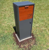 Boîte aux lettres extérieure autoportante en acier galvanisé, étanche, antivol, verrouillable, spacieuse et robuste pour la cour avant