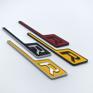Pegatina 3DABS al por mayor, insignia R, pegatina personalizada única para coche, pegatina para maletero con logo R para Mercedes-Benz AMG Clase C Clase E - Product Image 4