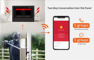 Sistema de alarma de seguridad para el hogar H700, Kit de multisensores más nuevo, <span class=keywords><strong>Panel</strong></span> de <span class=keywords><strong>Control</strong></span> WiFi, Material ABS inalámbrico de 433MHz para seguridad del hogar - Product Image 3