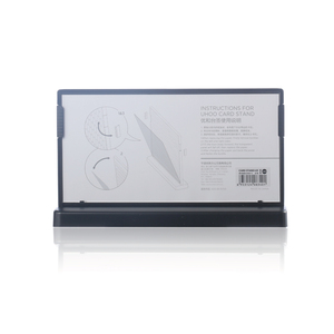 Uhoo 6268 t-hình dạng thẻ đứng cá nhân mạnh mẽ nhựa Bảng hiển thị Holders cho văn phòng & Trường học sử dụng - Product Image 6