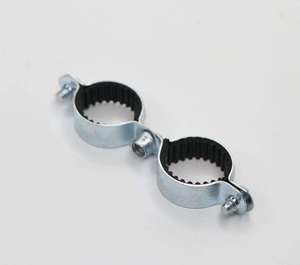 M7 One Ring Throat Hoop Pipe <b>Clamp</b> with Rubber Metric/Inch - Product Image 6