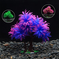 Plantes artificielles en plastique en gros PKY, décoration d'aquarium, ornement pour aquarium