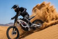 Moto électrique de motocross Sur Ron Light Bee X vert olive noir bleu violet