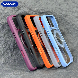 Funda Transparente Moderna VAWI B428 con Soporte para Engranajes para iPhone 18 17 16 15 14 Pro Max, Antiamarilleo, Magnética, Fundas para Móvil - Product Image 3