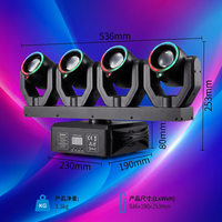 Für 4 Halberd Beam Moving Head LED-Lichter mit XY-Bühne, Blau-Farboption, DMX512-Steuerung für KTV & Hochzeitsbankette