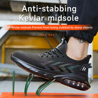 Nouvelles chaussures de sécurité pour hommes, légères, respirantes, pour les industries de la construction, chaussures de sécurité de travail élégantes