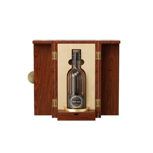 Boîte à vin en <span class=keywords><strong>bois</strong></span> vintage avec fermoir métallique, étui à double battant bicolore antique, boîte à vin en <span class=keywords><strong>bois</strong></span> personnalisée de qualité supérieure pour les magasins d'antiquités - Product Image 2