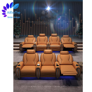 튼튼한 부드러운 홈 시어터 안락 의자 소파 핫 세일 거실 가구 VIP 홈 시어터 좌석 마사지 홈 시네마 럭셔리 소파 - Product Image 3