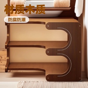 Corner desktop <b>shelf</b>, multi-layer storage <b>rack</b> for kitchen, household daily necessities, department store items, and home goods. - Product Image 3