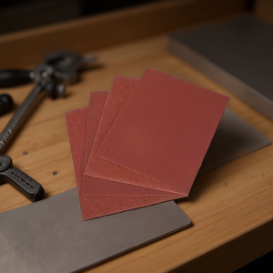 Hoja de papel de lija de corindón Ttake Ab1044, grano 180, 230x280 mm, para acabado de madera y metal - Product Image 3