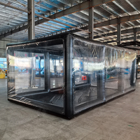 Garage gonflable en PVC transparent, housse de voiture gonflable durable, abri de véhicule imperméable pour l'extérieur