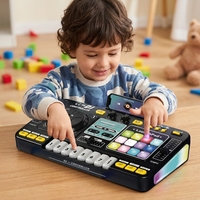 Mixeur DJ multifonction Bluetooth, lecteur de disques, jouet musical pour enfants, instrument éducatif