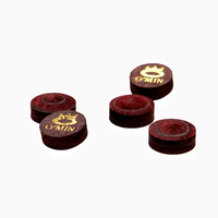 Embouts de queue de billard en cuir de vachette OMIN Factory 10,5 mm 6 couches |   Accessoires de billard et de snooker |   6 pièces de haute qualité pour la vente en gros