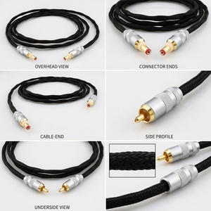 Cable de alimentación CC plateado, conector de aviación GX16-2 pines a 5.5x2.1 / 5.5x2.5, cable de alimentación mejorado - Product Image 5