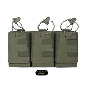 Emersongear Cordura กระเป๋าไนลอน500D น้ำหนักเบา, ซองใส่แม็กกาซีนแบบยุทธวิธีสามชั้นกระเป๋า5.56ยิงได้อย่างรวดเร็ว - Product Image 1