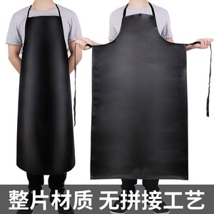 Leather Apron Extra Long Waterproof Oil Proof For Kitchen Work Uniforms Men Women Catering Use - Product Image 2