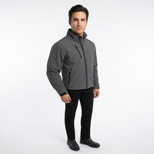 Veste Softshell à Capuche Unisexe Tendance Hiver Imperméable Respirante Séchage Rapide en Toile Enduite Style Urbain – Grande Vente - Product Image 2