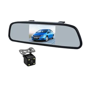 4.3 אינץ שני כניסות וידאו CE Emark FCC רכב מראה צג צג עם רכב מצלמה