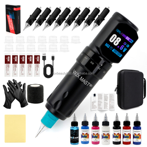 Kit Complet Professionnel de Stylo Machine à Tatouer en Acier Inoxydable pour Maquillage Permanent et Microblading - Durable et Facile à Utiliser - Product Image 1