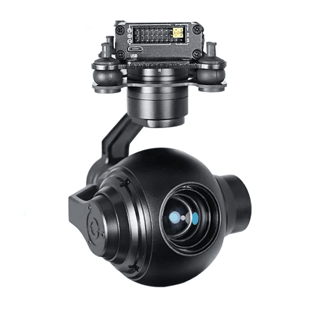 Foxtech EH10 10x Optical Zoom 2MP 360 Degrees Rotation UAV Drone Camera with 3-axis UAV Gimbal Inspection