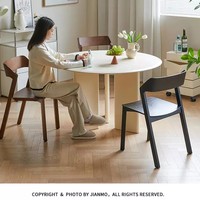 Chaise de salle à manger moderne en bois massif de chêne, dossier incurvé ergonomique, mobilier de restaurant, café, hôtel, vente en gros, OEM, personnalisable, intérieur