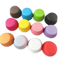 Vente en gros de moules à muffins en papier de cuisson jetables écologiques et colorés