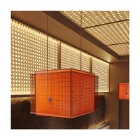 Panneaux muraux intérieurs en bambou tissé sur mesure, modernes, imperméables, antistatiques, faciles à installer, pour appartements, hôtels, halls
