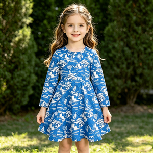 Maglietta Autunnale per Bambine e Neonate con Stampa di Partite di Football, Morbida in Seta di Latte, Personalizzabile ODM - Product Image 6