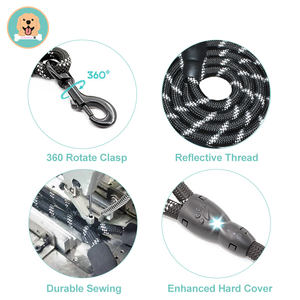 Dropshipping 2024 vendita all'ingrosso Multi colori prodotti per animali domestici riflettente guinzaglio per cani e gatti al sicuro durante la notte - Product Image 5