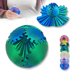 Nouveau design 2026 : Jouet anti-stress relaxant, jouet sensoriel pour l'autisme, Fidget Spinners à billes d'engrenage imprimées en 3D, Spin Ball - Product Image 3