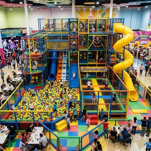 Custom Commercial Soft Play <b>Indoor</b> Playground Equipment with <b>Slides</b> Ball Pit for FEC <b>Indoor</b> Playground Centers - Product Image 1