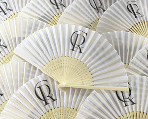 2025 New Arrival Customized Bamboo Hand Fan Wedding Gift Handcrafted
